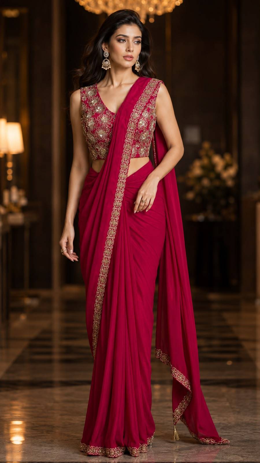 A494 By Amoha Trendz 01 To 02 Series Indian Traditional Wear Collection Fancy Colorful Party Wear SATIN Stitched Sarees At Wholesale Price